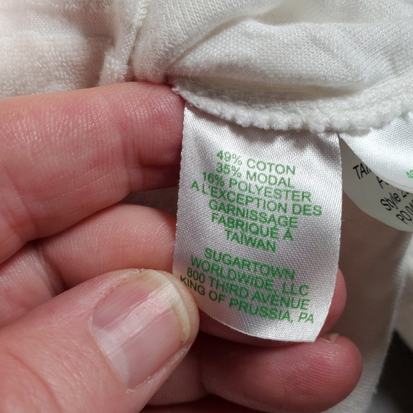 Lilly Pulitzer Sweater Womens M White Jacquard Skipper Popover 1/4 Zip Coastal - Picture 10 of 10